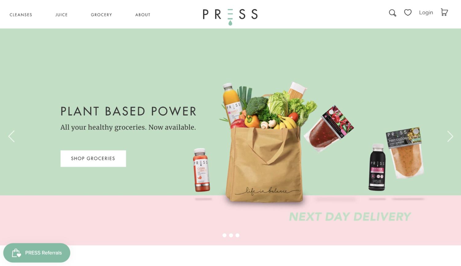 Small Business Website Example: Press London