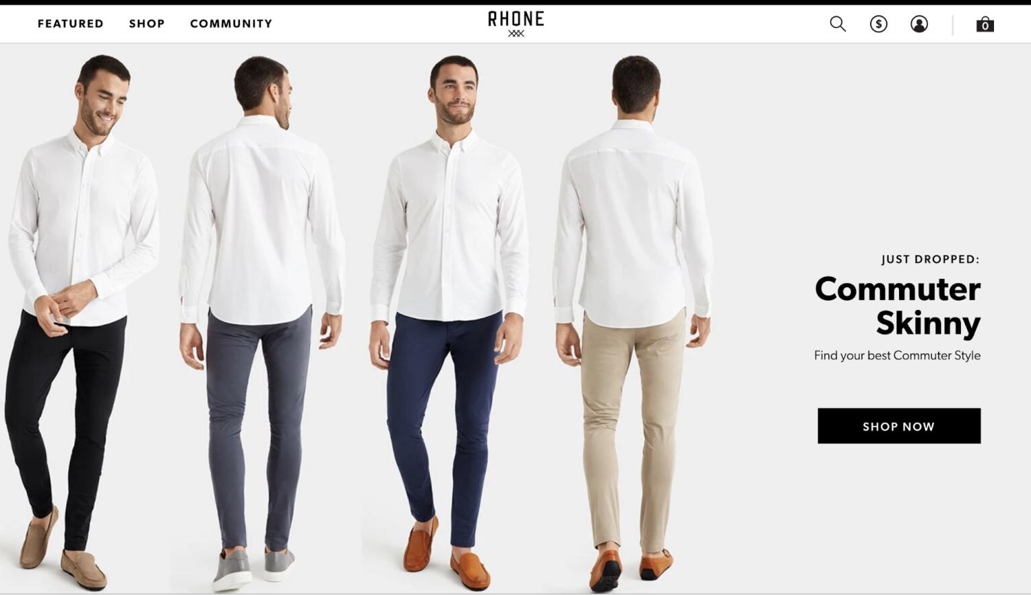 Small Business Website Example: Rhone