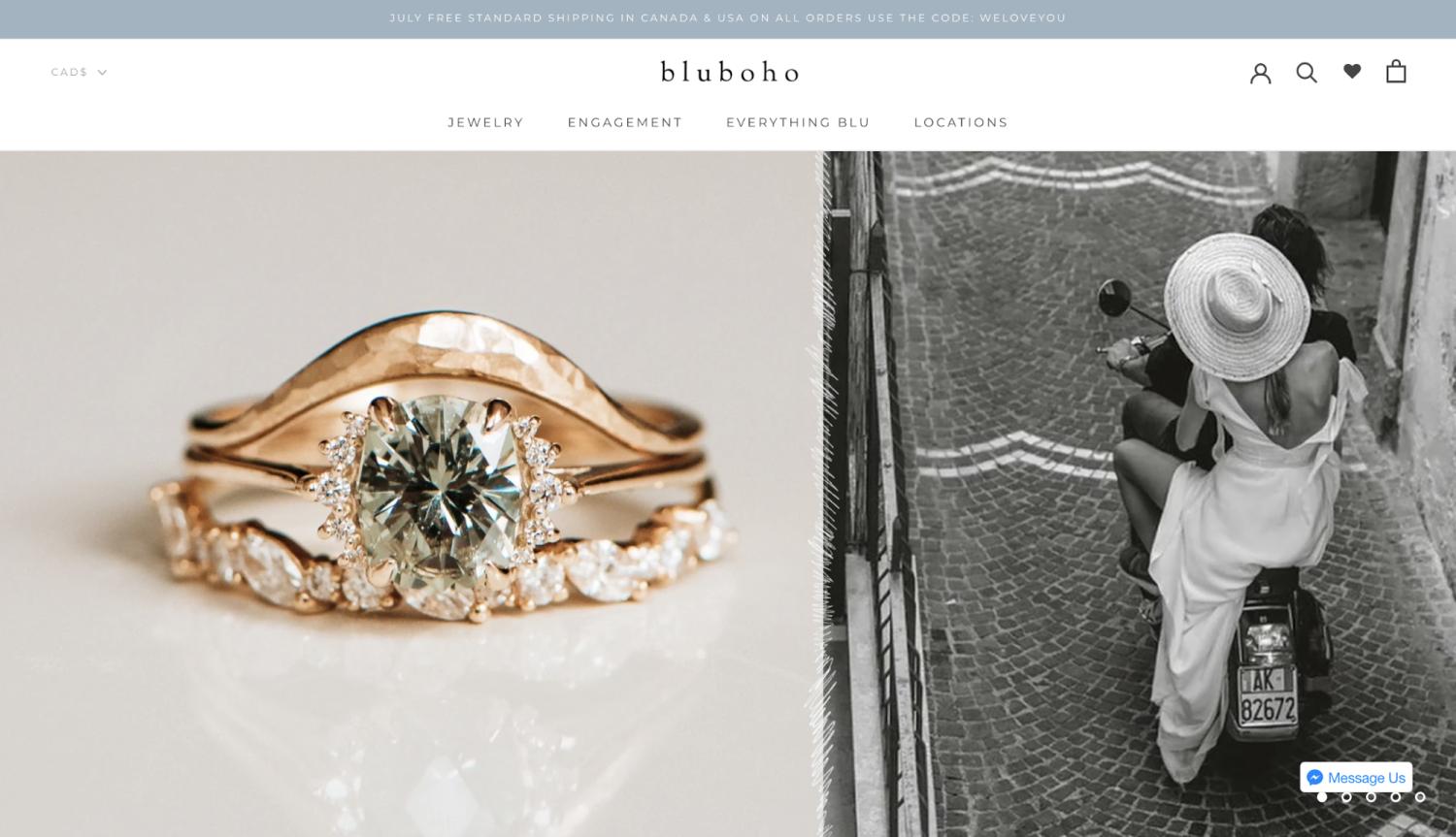 Small Business Website Example: Bluboho