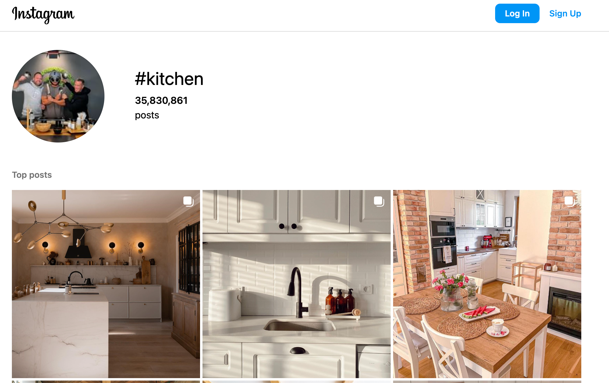 Dropship minimalist kitchen products on Instagram